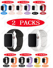 2 Packs Silicone Sports Band Strap 38mm-49mm For Watch Series 1 2 3 4 5 6 7 8 9