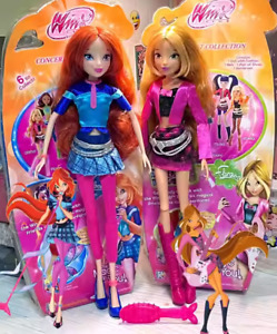 Winx Club Flora Bloom Action Figure Fashion Doll 2PCS SET Collection Toy