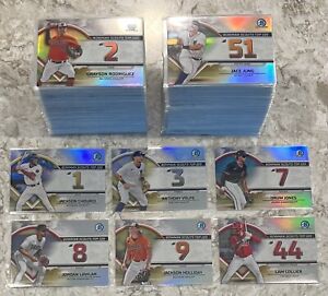 2023 Bowman Chrome Scouts Top 100 Refractor Insert - COMPLETE YOUR SET -You Pick