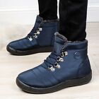Waterproof Winter Women Shoes Snow Boots Fur-lined Lace up Warm Ankle Boots Warm