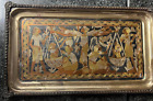 VINTAGE EGYPTIAN ORNATE COPPER SILVER BRASS TRAY WALL PLAQUE