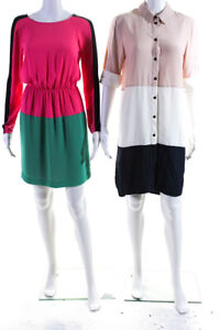 Topshop BCBG Max Azria Womens Color Block Shirt Dress Size XXS 4 Lot 2