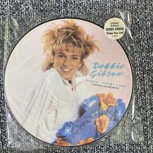 Debbie Gibson Lp 12” Picture Disc. Shake Your Love 1987 V. G Vinyl N. M Limited