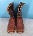 RANK 45 Men's Square Toe Cowboy Western Boots 12D - Brown