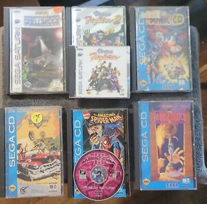 Sega CD Sega Saturn Games Lot 8pcs Sonic Shining Force III Etc.. Please Read