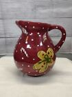 Laurie Gates Christmas Treat Gingerbread Man Holiday Pitcher