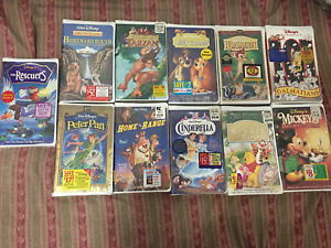 Lot of 11 Disney VHS movies (brand new)