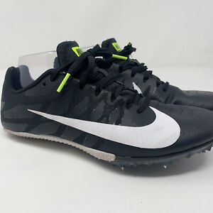 Nike Zoom Rival Track Shoes Men 7 Black White 907564-017 Sprint Spikes