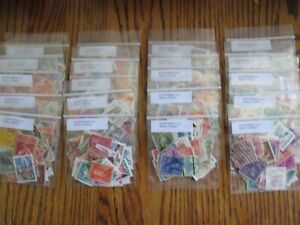 HENRYS' STAMPS - 1000 U.S. SMALL - 20 PACKS OF 50 DIFFERENT STAMPS EACH - USED
