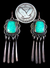 Vintage Navajo Earrings - Sterling Silver and Turquoise