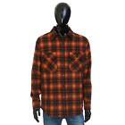 CELINE 1100$ Orange/Black Checked Wool Lumberjack Shirt - Loose Fit