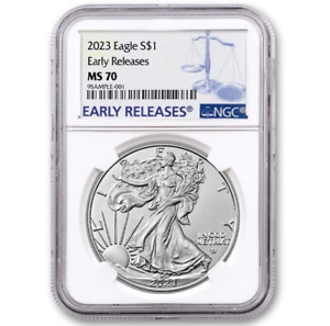 2023 $1 SILVER AMERICAN EAGLE ✪ NGC MS-70 ✪ EARLY RELEASES COIN 1 OZ ◢TRUSTED◣