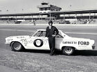 1963 Dan Gurney Ford Galaxie 500 XL 427 Lightweight NASCAR  8 x 10 Photograph
