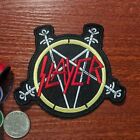 Slayer Band Patch Heavy Thrash Metal Rock Goth Embroidered Iron On Patch 3.5x4”