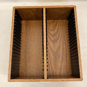 Wooden CD Shelf Storage Holds 36 Discs VGC Wall Mountable Organization Rack