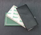 PETERSON Black Leather Roll Up Pipe Tobacco Pouch ~ Smoking Case 6'' x 3'' #104