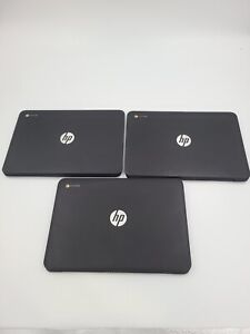 Lot of 3 FOR PARTS ONLY! HP Chromebook 14 G3 Bad Batteries