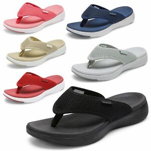 Womens Ladies Flip Flops Arch Support Soft Cushion Thong Sandals Summer Slippers
