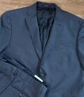 CURRENT Z Zegna Summer Blue Suit 2 Piece US 42R W36 Ermenegildo Jacket Pants 52