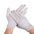 12 Pairs White Cotton Gloves for Dry Hands Inspection Gloves Soft Coin Jewel..