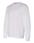 20 Gildan White Adult Long Sleeve T-Shirts Wholesale Bulk Blank Lot S M L XL