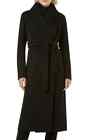 NEW Akris Punto Belted Wool & Cashmere Coat in Black Size 4 #DC203