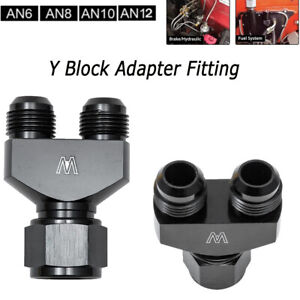 Y block Adapter Fitting-6 8 10 12 AN Female To Parallel Dual 6 8 10 12 AN Male
