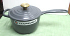 New! Le Creuset Signature Enameled Cast Iron Saucepan 1.75 qt. GRAY graphite
