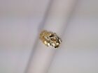 GOLD NUGGET RING 14 kt YELLOW  (SIZE 6 3/4)^