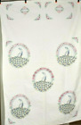 Vintage Embroidered Peacock Quilt As-Is Cutter 51