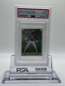 1984 Topps Stickers Baseball Darryl Strawberry Rookie #385 PSA 8 73516375