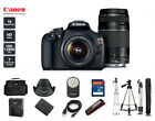Canon EOS Rebel T5 DSLR 18.0MP Camera w/ EF-S 18-55mm and 75-300mm III (2 LENS)