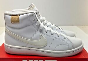 Nike Women's Court Royale 2 Mid Leather Athletic Style# CT1725-100 White  NWD