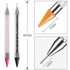 Dual-ended Dotting Pen Nail Art Rhinestone Picker Wax Pencil Crystal Bead Handle