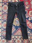 APC Petit New Standard 2% Stretch Tag Sz 31 Black Denim Jeans Selvedge 34 X 32