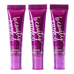 Victoria's Secret Beauty Rush Lot of 3 Shimmer Flavored Lip Gloss Berry Smoothie