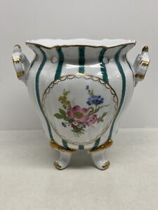 New ListingVintage Royal Europe Porcelain Handled Vase Hand Painted Floral
