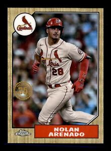 2022 Topps Chrome 1987 Baseball #87BC-5 Nolan Arenado St Louis Cardinals Card