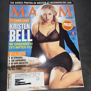Maxim Magazine March 2006 Kristen Bell Veronica Mars Osmyl Kelly Brook