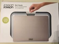 Joseph Joseph Nest 3-Piece Chopping Boards with Stand - New in Box. 