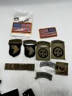 10 Patch Lot Military FLAG Patches Army OCP UCP USA UK Hook & Loop Airborne