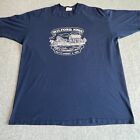 Vintage Milford Iowa Shirt Adult Extra Large Navy Blue Mens 80s Centennial