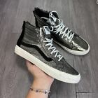 VANS SK8-Hi Slim Metallic Bronze Crackled Leather Women Size 9 Sneakers