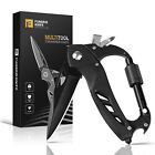 Multitool Carabiner with Pocket, Stocking Stuffers Gifts for Men, EDC Carabiners
