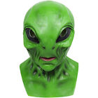 Bizarre Horrific Scary Alien Mask Latex Green Head for Halloween Cosplay Costume
