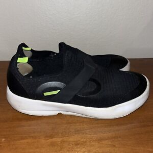 Oofos Oomg Black/White Slip-On Mesh Recovery Shoes Mens Size 10