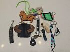 Vintage Key Chain Lot Mini Leather Jacket Switchblade Rabbit Foot Coin Purses