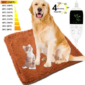 Pet Heating Pad Electric Outdoor Dog Cat Warming Bed Mat with Chew Resistant USA