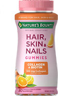 Hair, Skin and Nails Vitamins with Biotin, Citrus-Flavored Gummies 80CT 2500 mcg