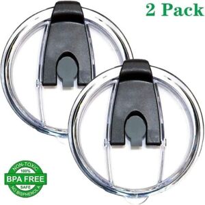 2 Replacement Flip Lids for Stainless Steel Insulated Tumbler Travel Mug...